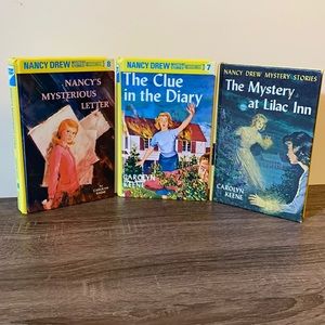 Three Nancy Drew books